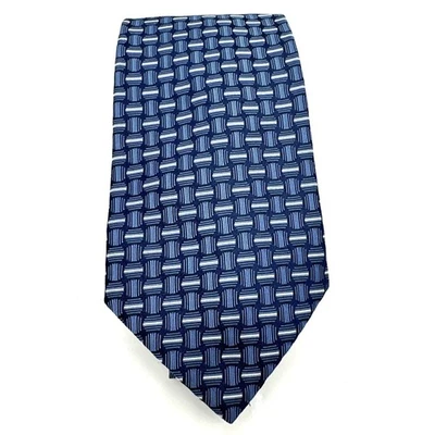 Corbata para hombre Gianfranco Ruffini Italia 100 % seda italiana hecha en Italia azul Foto 1 de 4