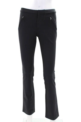Rebecca Taylor Womens Textured Zip Lined Textured Skinny Leg Dress Pants Navy Si - Image 1 of 4