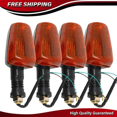 4X Luz intermitente indicadora de luz de parada de señal de giro para motocicleta ámbar para Yamaha Foto 1 de 4