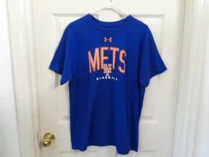 New York Mets Shirt Herren Lg Blau MLB Baseball Tee Under Armour HeatGear Mets NY - Bild 1 von 14