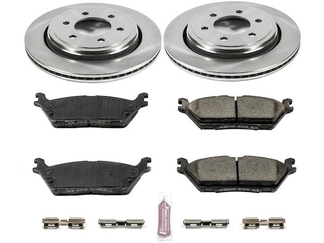 后刹车片和转子套件适用于 2015 - 2023 福特野马 2016 2017 2018 TD683GJ — 第 1/1 张图片