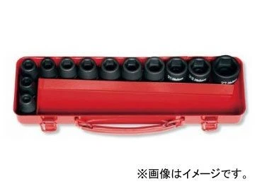 KOKEN 1/2 0.5in SQ. Impact Socket Set of 12 14242M Hexagonal Tool w/Metal Case - Image 1 of 1