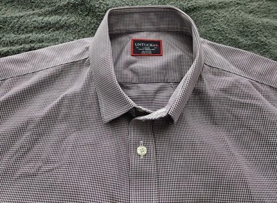 UNTUCKit Shirt Mens Large Slim Fit Short Sleeve Button Down Collared - Image 1 of 4