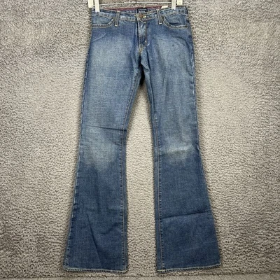 Vtg Y2K Von Dutch Low Rise Flare Jeans Sz 25 Med Wash Kustom Made Original NWT - Image 1 of 4