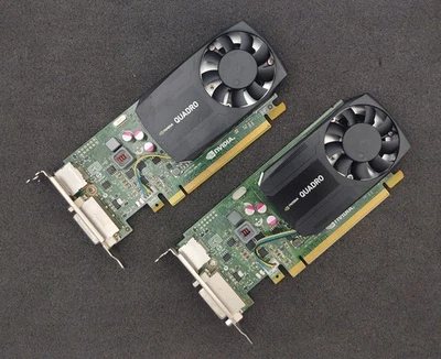 2x Nvidia Quadro K620 2GB GDDR3 DisplayPort DVI PCIe x16 Graphics Video Card - Image 1 of 3