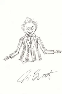Beetlejuice Unikat Zeichnung von Tim Burton - Bild 1 von 1