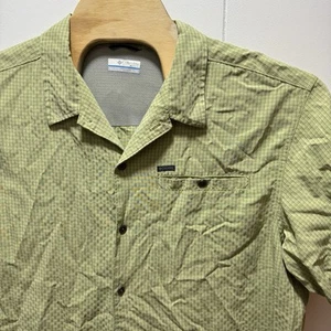 Columbia Men's Shirt Button Up Short Sleeve Green Plaid Size XL - Picture 1 of 6