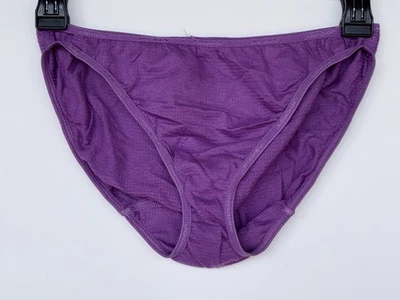Jockey 6 M Vintage Y2K Púrpura Algodón Doble Cuerda Ropa Interior Panty Bikini Foto 1 de 4