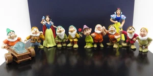 Vintage Schneewittchen & 7 Zwerge Kunststoff Figuren 11 Stück Applaus/Disney Marke Spielzeug - Bild 1 von 17