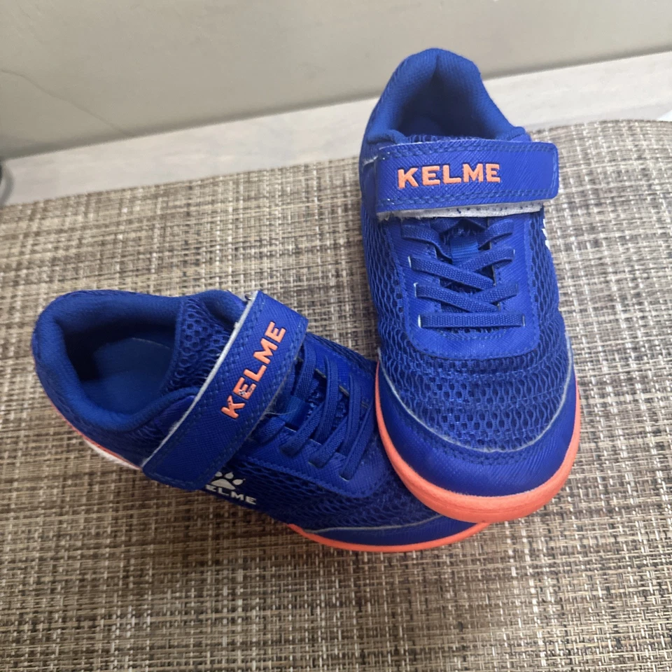 Chuteiras de futebol kelme indoor/outdoor para meninos meninas crianças relva crianças 12 - Imagem 1 de 4