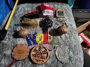12 christmas ornaments With Tree Topper B42 - Picture 1 of 11