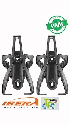 Adjustable Bicycle Water Bottle Cage Bike Drink Frame Holder PAIR Black IB-BC17  - Image 1 of 4