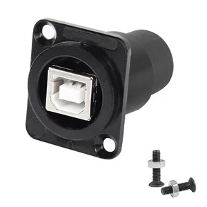USB B to USB A Panel Mount Adapter USB 2.0 Female Connector for Printer Scanner - Picture 1 of 9