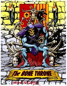 MASTERS OF THE UNIVERSE "Skeletor The Bone Throne" SIGNED Style A Print McCarthy - Picture 1 of 1