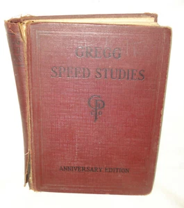 Antik 1929 John Robert Gregg Speed Studies Jubiläumsausgabe Hardcover Buch - Bild 1 von 7