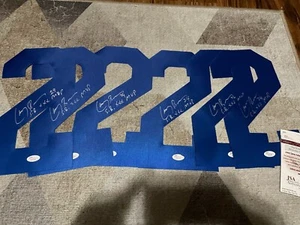 lot of 6 signed LARRY BROWN Dallas Cowboys jersey #'s,JSA w/ Super Bowl MVP Ins - Picture 1 of 1