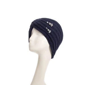 Knit Skull Hat Beanie Warm Winter Women Solid Cap Ski Skull Knitted Turban - Picture 1 of 28