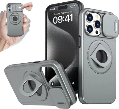 Funda Magnética con Lente de Cámara Deslizante Cubierta para iPhone 16 Pro Max 15 14 13 12 11 Foto 1 de 4