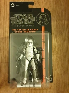 12 ELITE CORPS CLONE TROOPER STAR WARS BLACK SERIES  3,75" NARANJA - Imagen 1 de 2