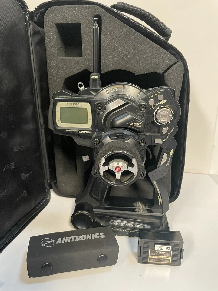 Ko Propo EX-10 Helios Transmitter Controller With Bag & Receivers - Tested! - Image 1 of 4