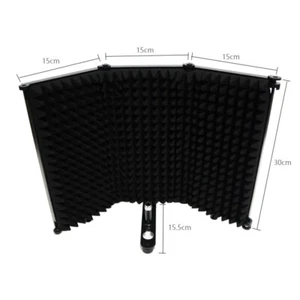 Studio Microphone Isolation Shield Soundproof Filter Vocal Recording Foam Panel - Picture 1 of 8