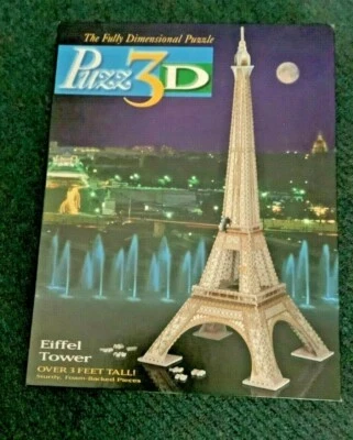 Puzzle Milton Bradley-3D Torre Eiffel 703 piezas nuevo sin abrir Foto 1 de 2