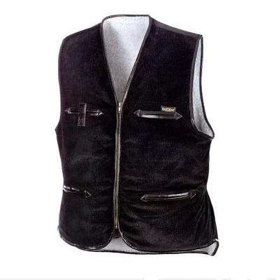 Arbeitsweste Cordweste Zunftweste Zimmermannsweste "VEGA" schwarz S-3XL - Bild 1 von 2