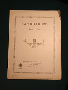 KUNSTVERLAGSVEREIN "Französisches Kinderlied" von Franz Behr #103 um 1916 - Bild 1 von 10