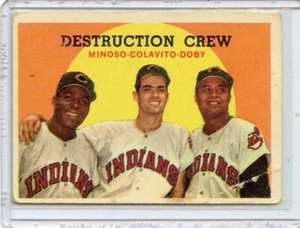1959 Topps Destruction Crew Indians Larry Doby Rocky Colavito #166 ⭐️💥🎯 F/G - Imagen 1 de 2