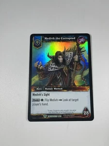 World of Warcraft - Medivh the Corrupted - Timewalkers 7/30 WoW TCG Double Sided - Picture 1 of 6
