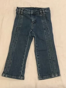 Tommy Hilfiger unisex girl boy blue jeans with pockets adjustable waist Sz 2/2T - Picture 1 of 4