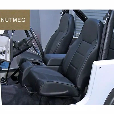 Rugged Ridge High Back 1st Row Nutmeg Non-Reclinable Seat for CJ7 Wrangler TJ YJ Foto 1 de 3