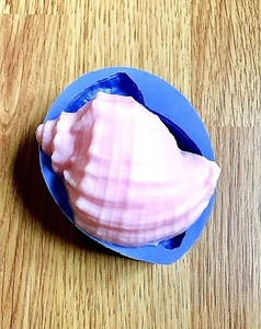 Silicone shell mold seashell Soap candle lotion bar mould big size homemade - Picture 1 of 6