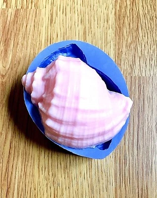 Silicone shell mold seashell Soap candle lotion bar mould big size homemade - Image 1 of 4
