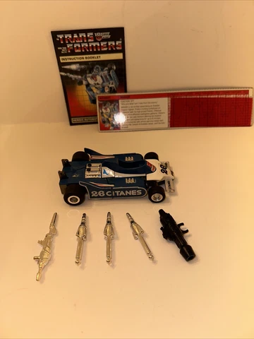Mirage 100% Complete 1985 Vintage G1 Transformers Hasbro Action Figure Cover