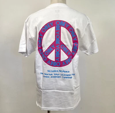 Obey Women's T-Shirt Obey Peace White Size S NWT Shepard Fairey - Image 1 of 3