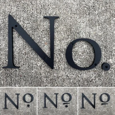 Números o letras de casas romanas de 4 pulgadas; opciones de color Foto 1 de 4