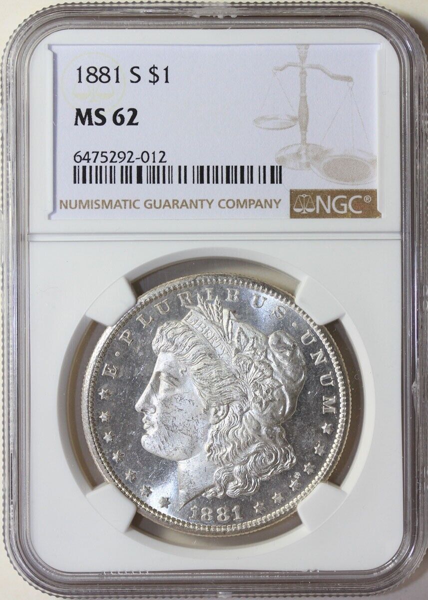 国内初の直営店 MS 62 for (1878-1921) Dollars US Morgan Year 1881 Graded コレクション