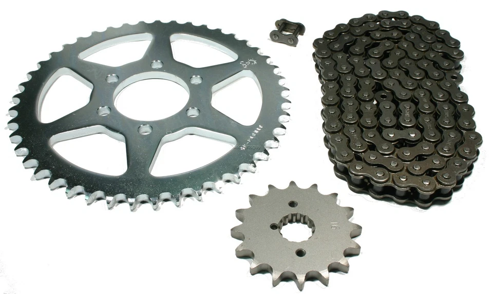 Juego de cadena sin junta tórica y piñón 16/45 para Suzuki GS400, 1977-1978 - GS 400 Foto 1 de 1