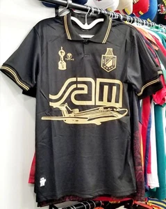 CAMISETA ATLETICO NACIONAL RETRO NEGRA - AÑOS 90 - REPLICA - MAGLIA CALCIO NERA - Foto 1 di 5