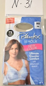Sujetador Playtex Talla 38DD 18 Horas Original Confort Correa Azul Estilo 4693 - Imagen 1 de 9