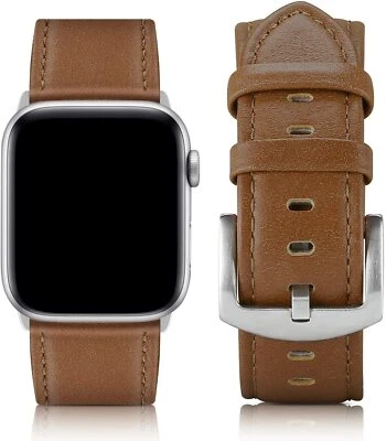 Correa de cuero para Apple Watch Series 10, 9, 8, 7, 6, 5 - 1, SE para 42/44/45/49 mm Foto 1 de 4