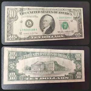 Old Money 1985 $10 Bill Fancy Serial Number - Picture 1 of 10