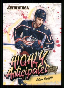 2023-24 Upper Deck Credentials Highly Anticipated #HA4 Adam Fantilli - Picture 1 of 2