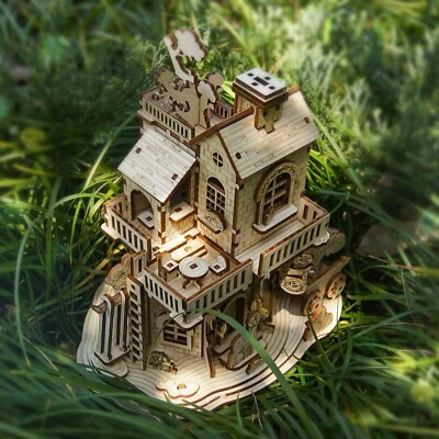 Venta de Navidad - Kit de rompecabezas de madera para casa en el árbol de bricolaje 150 piezas | Edades 14+ | Casa en el árbol 1 Foto 1 de 4