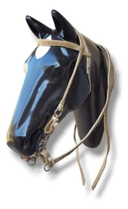 Argentina RAWHIDE BRIDLE Horse Headstall Rein Halter Leather Headpiece Western ! - Picture 1 of 7