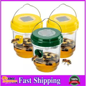 3-Pack Solar Wasp Traps – Hanging Outdoor Catchers for Bees,Hornets & Garden Use - Picture 1 of 7