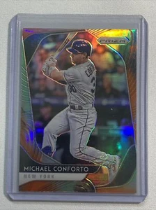 2020 Panini Prizm Baseball Michael Conforto Holo Orange Cosmic Silver #178 - Picture 1 of 3