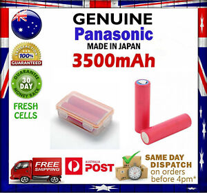 18650 Battery Case with 2pcs Panasonic NCR18650GA 3500mah High Power 3.7V Cell  