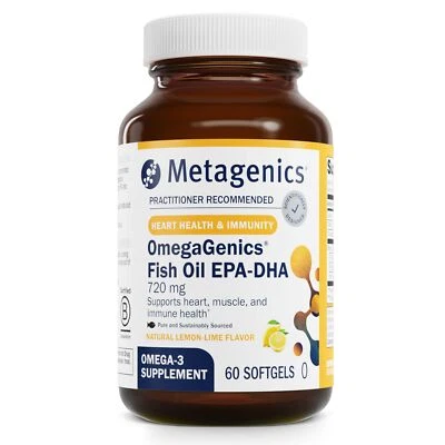Metagenics OmegaGenics Aceite de Pescado EPA-DHA 720- Suplemento de Aceite de Pescado Omega-3 - para... Foto 1 de 4